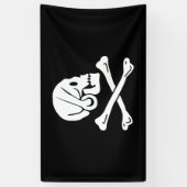 Henry Every Vlag Piratenvlag Spandoek (Verticaal)