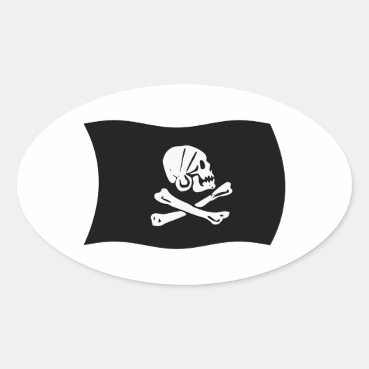Henry Every Vlagsticker Ovale Sticker (Voorkant)