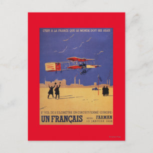 Henry Farman Flies op Issy-les-Moulineaux Briefkaart