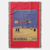 Henry Farman Flies op Issy-les-Moulineaux Deken (Voorkant Verticaal)
