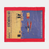 Henry Farman Flies op Issy-les-Moulineaux Fleece Deken (Voorkant (Horizontaal))