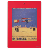 Henry Farman Flies op Issy-les-Moulineaux Klembord (Achterkant)