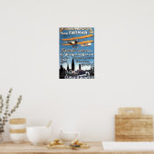 Henry Farman vliegt met het Poster van de Flying M (Keuken)