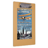 Henry Farman vliegt met het Poster van de Flying M Klembord (Rechts)