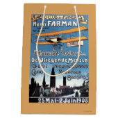 Henry Farman vliegt met het Poster van de Flying M Medium Cadeauzakje (Achterkant)