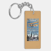 Henry Farman vliegt met het Poster van de Flying M Sleutelhanger (Voorkant Links)