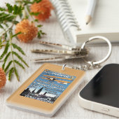 Henry Farman vliegt met het Poster van de Flying M Sleutelhanger (Voorkant Rechts)