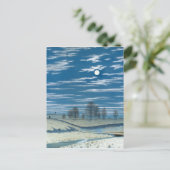 Henry Farrer Winter Scene in Moonlight Briefkaart (Staand voorkant)