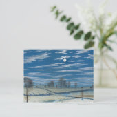 Henry Farrer - Winter Scene in Moonlight Briefkaart (Staand voorkant)