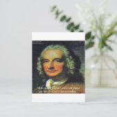 Henry Fielding "Als geld je God is" citaat Briefkaart (Staand voorkant)