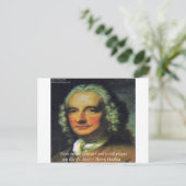 Henry Fielding "Als geld je God is" citaat Briefkaart (Staand voorkant)