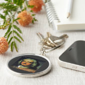 Henry Fielding "Als geld je God is" citaat Sleutelhanger (Zijkant)