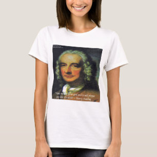 Henry Fielding "Als geld je God is" citaat T-shirt