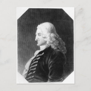 Henry Fielding gegraveerd door Samuel Freeman Briefkaart