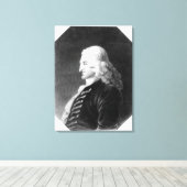 Henry Fielding gegraveerd door Samuel Freeman Canvas Afdruk (Insitu (Houten vloer))