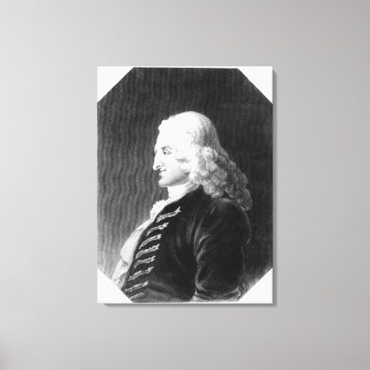 Henry Fielding gegraveerd door Samuel Freeman Canvas Afdruk (Voorkant)