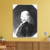 Henry Fielding gegraveerd door Samuel Freeman Canvas Afdruk (Insitu (Woonkamer))
