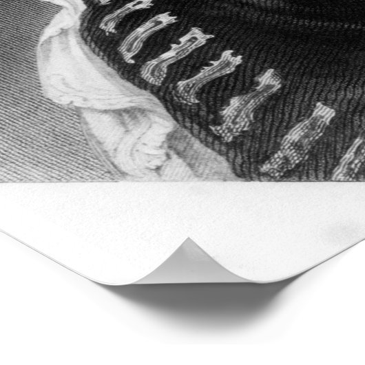 Henry Fielding gegraveerd door Samuel Freeman Poster (Hoek)