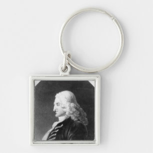 Henry Fielding gegraveerd door Samuel Freeman Sleutelhanger