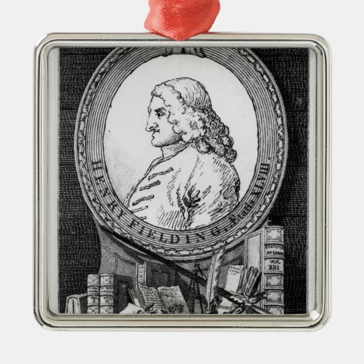 Henry Fielding in de achtenveertigste eeuw Metalen Ornament (Voorkant)
