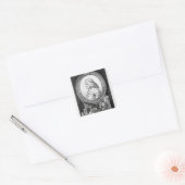 Henry Fielding in de achtenveertigste eeuw Vierkante Sticker (Envelop)