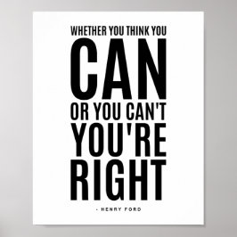 Henry Ford | Inspirerend prijsopgave Poster
