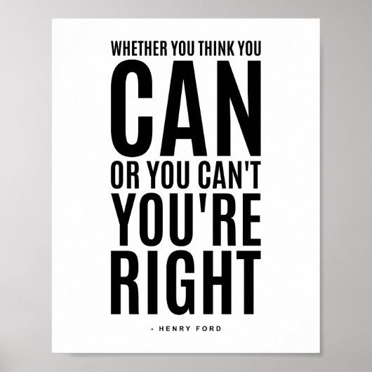 Henry Ford | Inspirerend prijsopgave Poster (Voorkant)