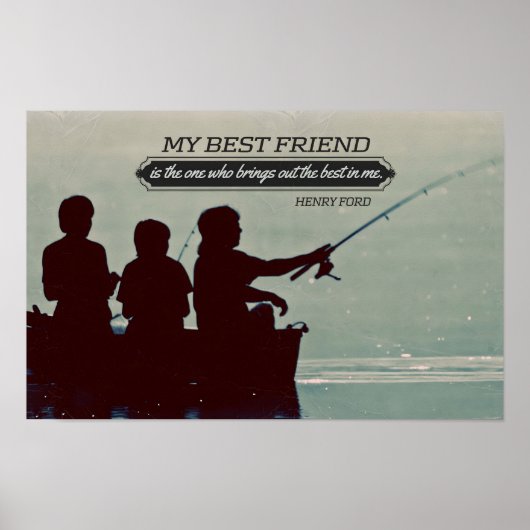 Henry Ford Inspirerend Quote "Beste vriend" Poster (Voorkant)