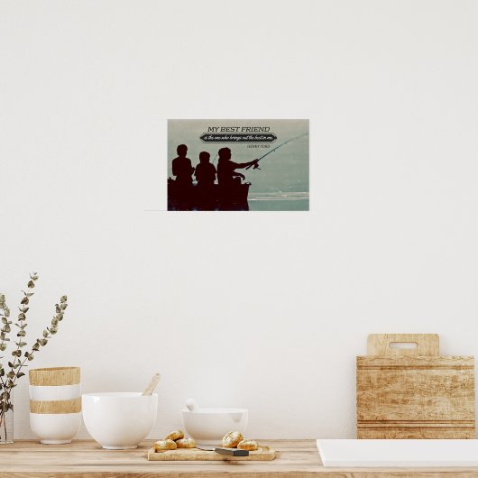 Henry Ford Inspirerend Quote "Beste vriend" Poster (Keuken)