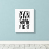 Henry Ford | Inspirerend Quote Wall Art Canvas Afdruk (Insitu (Houten vloer))