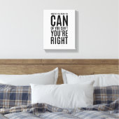 Henry Ford | Inspirerend Quote Wall Art Canvas Afdruk (Insitu (Slaapkamer))