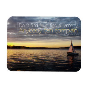 Henry Ford Inspirerend Quote "Zoek een remedie" Magneet