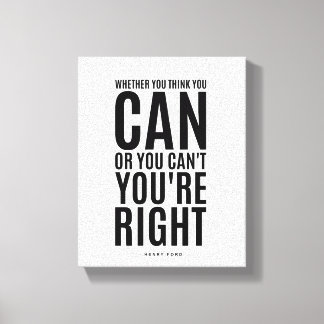 Henry Ford | Inspirerende quote Canvas Afdruk