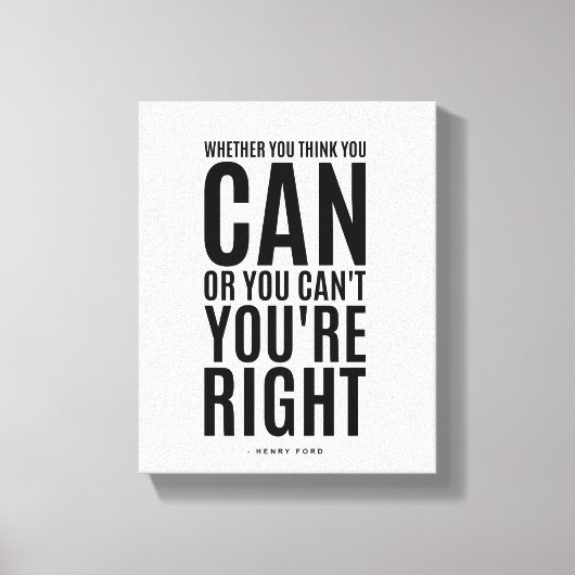 Henry Ford | Inspirerende quote Canvas Afdruk (Voorkant)