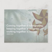 henry ford Succesquote Briefkaart (Voorkant)