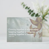 henry ford Succesquote Kaart (Staand voorkant)