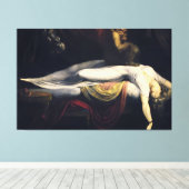 Henry Fuseli De nachtmerrie Canvas Afdruk (Insitu (Houten vloer))
