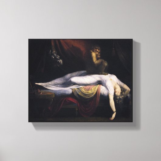 Henry Fuseli De Nachtmerrie Schilderij Canvas Art (Voorkant)