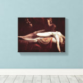 Henry Fuseli - The Nightmare Canvas Afdruk (Insitu (Houten vloer))