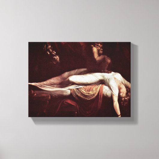 Henry Fuseli - The Nightmare Canvas Afdruk (Voorkant)