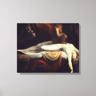 Henry Fuseli - The Nightmare Canvas Afdruk