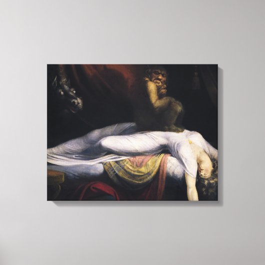 Henry Fuseli - The Nightmare Canvas Afdruk (Voorkant)