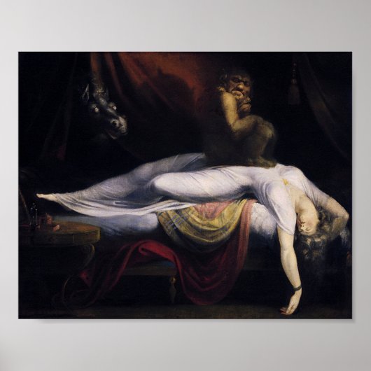 Henry Fuseli The Nightmare Painting Poster (Voorkant)