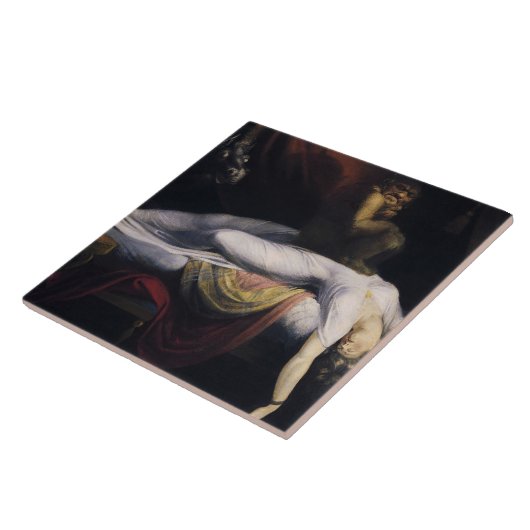 Henry Fuseli - The Nightmare Tegeltje (Zijkant)