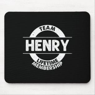 Henry Gift Funny Achternaam Familie Boom Verjaarda Muismat