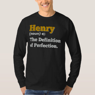 Henry Gift Naam Gepersonaliseerde Verjaardag Naam T-shirt