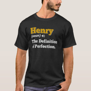 Henry Gift Naam Gepersonaliseerde Verjaardag Naam  T-shirt