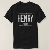 Henry grappige achternaam grappige familie t-shirt (Design voorkant)