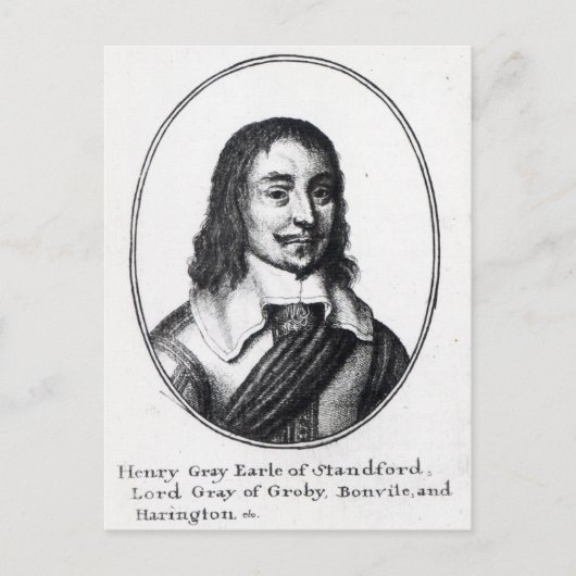 Henry Gray, 1st Earl Stamford Briefkaart (Voorkant)