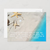 Henry Grunwald Beach Quote Briefkaart (Voorkant / Achterkant)